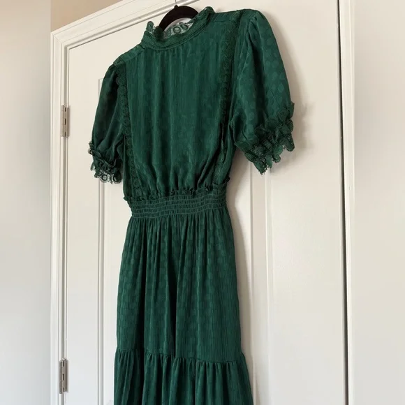 Max Studio emerald green tiered dress - Picture 11 of 12
